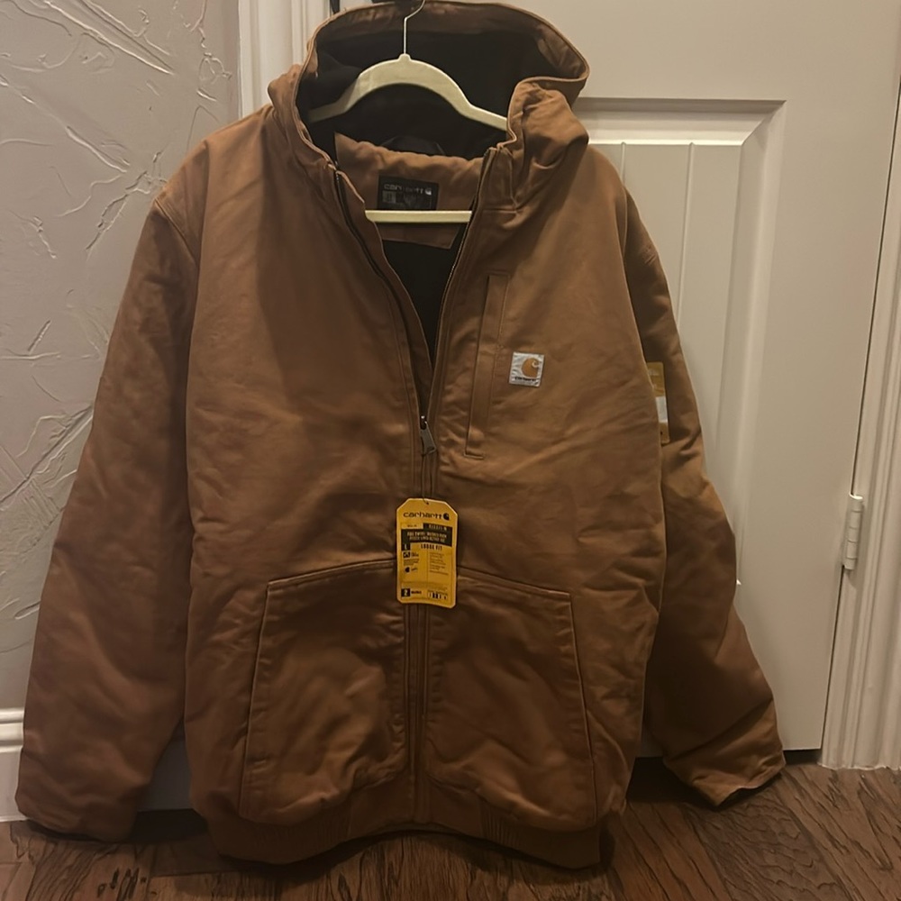 Men’s XL Tall Full Swing Washed Duck Fleece-Lined Active Jacket